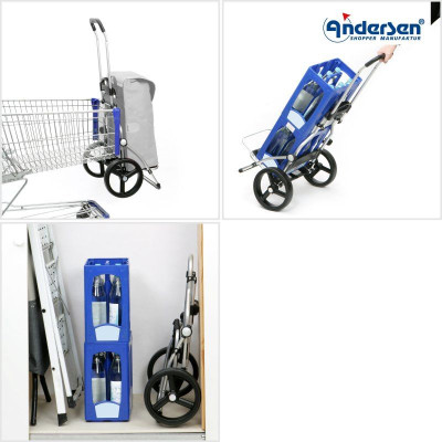 Royal Shopper SENTA 2.0 BLACK, nákupní taška na kolečkách Andersen Shopper