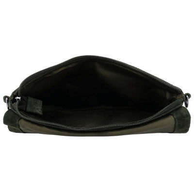 BRAZOS 25x17x4cm, OLIVE, malá kožená kabelka Hide&Stitches