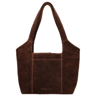 BRAZOS 36x24x10cm, dark brown, kožená kabelka Hide&Stitches