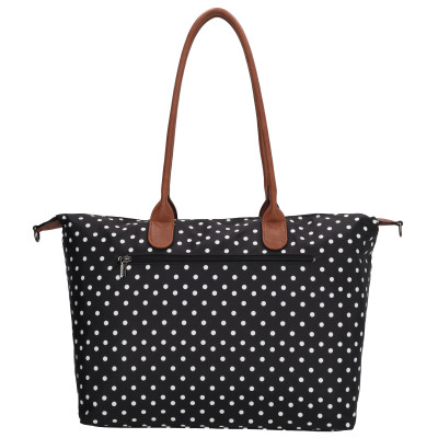 BUCKINGHAM bussines 51x33x14 cm, Dots White-Black, kabelka Charm London