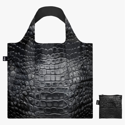 CROCODILE Black taška LOQI Recycled Bag