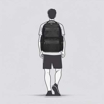 SALFORD 29x24x46 cm black, batoh Enrico Benetti