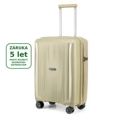 HALO 55 cm kabinový kufr 40-45 litrů, greenTEA - záruka na skořepinu 5 let i proti rozbití dopravcem