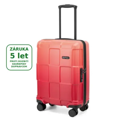 CRATE WILDLIFE 55 cm kabinový kufr, redSUNRISE, EPIC - záruka na skořepinu 5 let i proti rozbití dopravcem