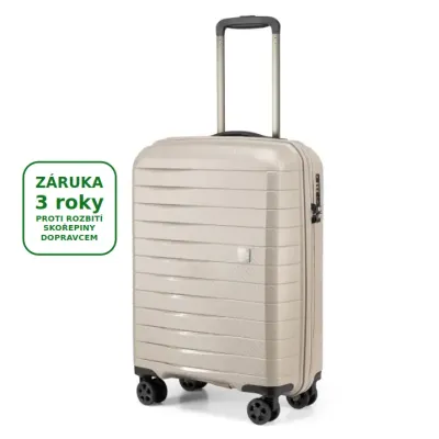 AIRBOX AZ18 55cm, kabinový kufr Champagne - záruka na skořepinu 3 roky i proti rozbití dopravcem