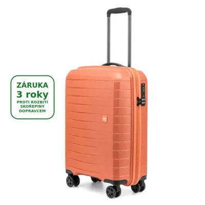 AIRBOX AZ18 55cm, kabinový kufr ORANGE - záruka na skořepinu 3 roky i proti rozbití dopravcem