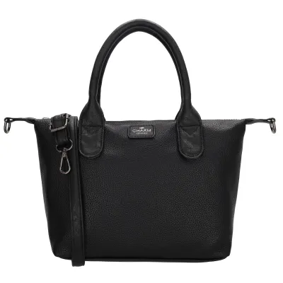 BUCKINGHAM PALACE kabelka 30x20x11 cm, BLACK PU, kabelka Charm London