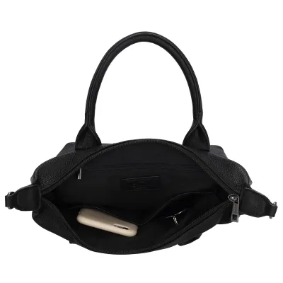 BUCKINGHAM PALACE kabelka 30x20x11 cm, BLACK PU, kabelka Charm London