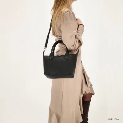 BUCKINGHAM PALACE kabelka 30x20x11 cm, BLACK PU, kabelka Charm London