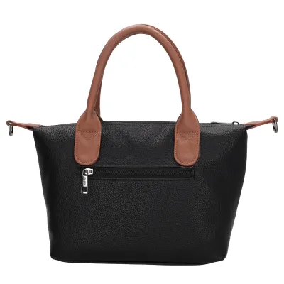 BUCKINGHAM PALACE kabelka 30x20x11 cm, BLACK - COGNAC PU, kabelka Charm London