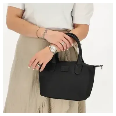 BUCKINGHAM MONO kabelka 30x20x11 cm, BLACK, kabelka Charm London