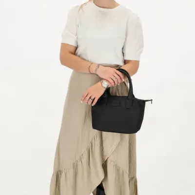 BUCKINGHAM MONO kabelka 30x20x11 cm, BLACK, kabelka Charm London