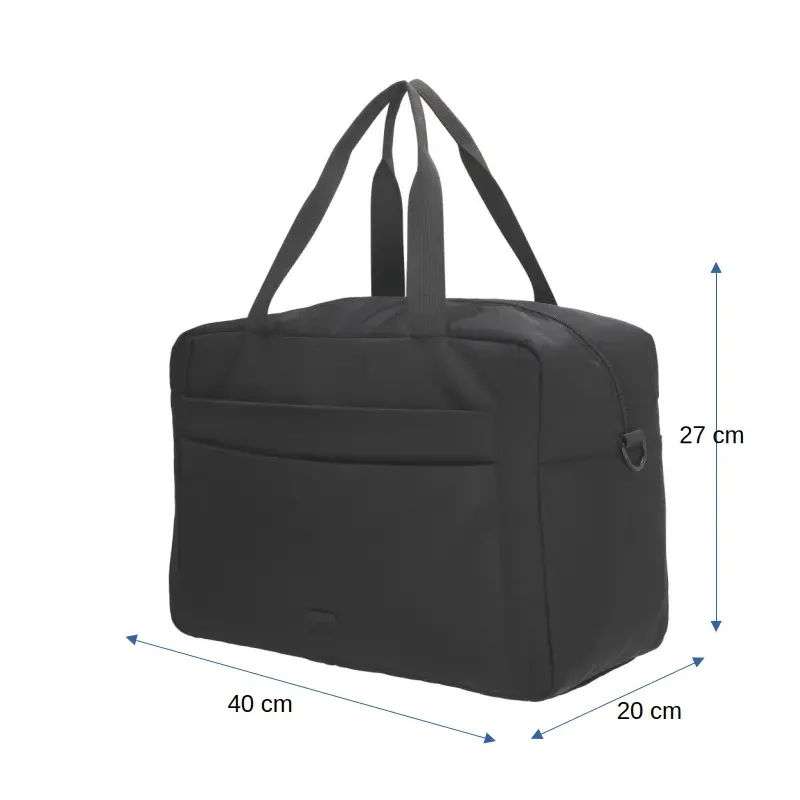 cestovní taška DUOMO 22 litrů, 40x27x20cm, BLACK, Beagles