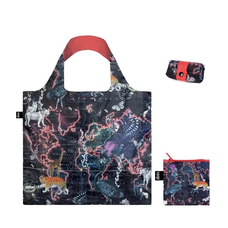 Taška LOQI KRISTJANA S WILLIAMS INTERIORS World Map Bag