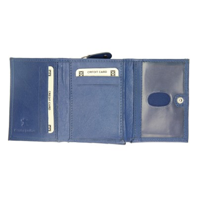 FH serie Sky Blue, kůže / leather, peněženka Double-D